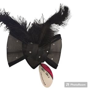 Fascinator Hat, black, NWT